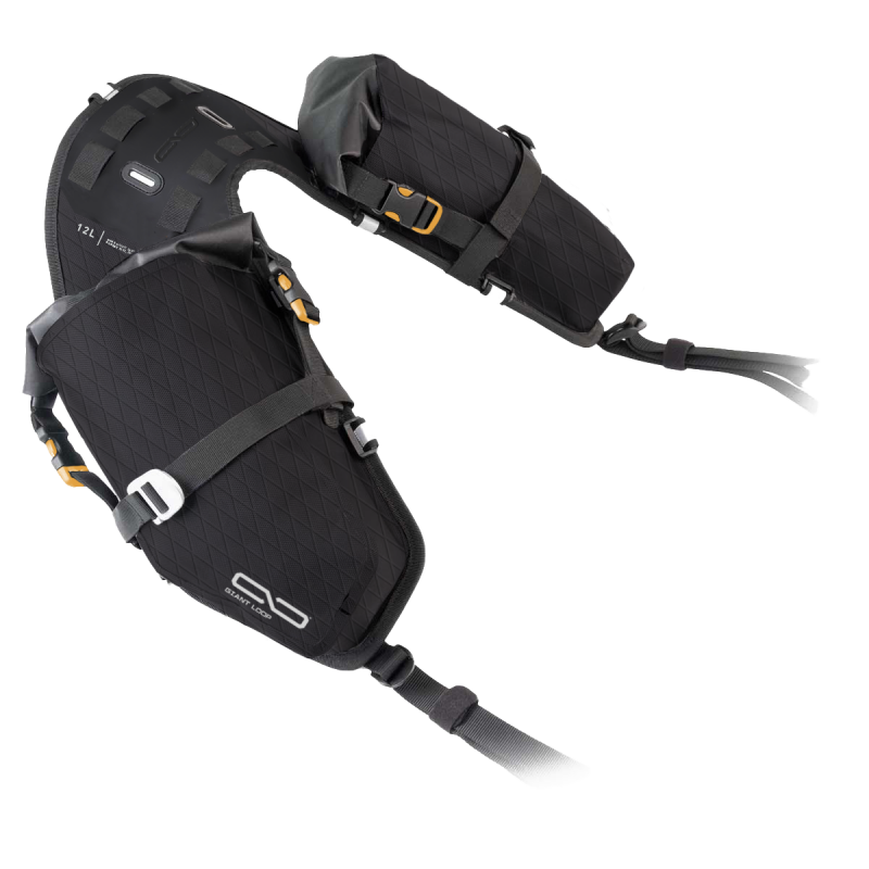 Giant Loop MSB25-Z-B MoJavi Saddlebag Zip Black Motorcycle