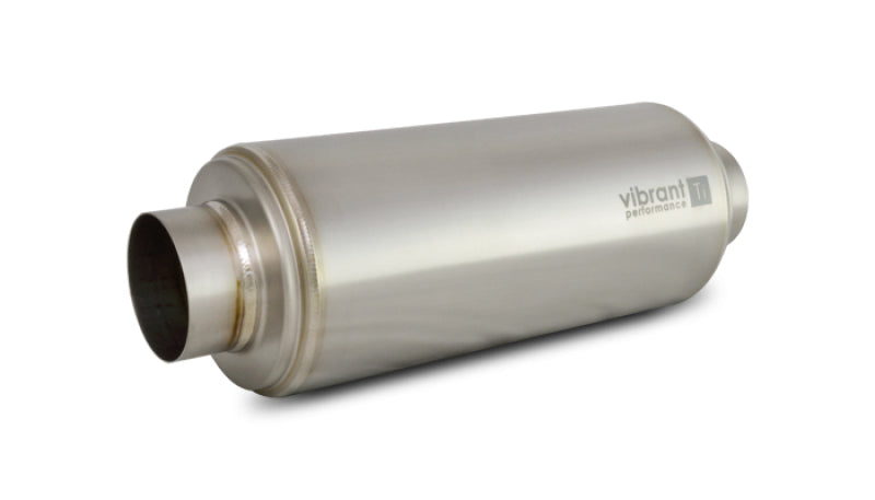 Vibrant Titanium Resonator 4in Inlet/4in Outlet x 16in Long