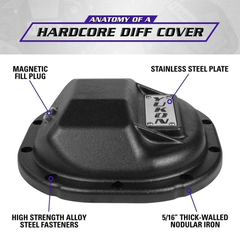 Yukon Gear & Axle YHCC-F8.8 Hardcore Diff Cover for 8.8in Ford