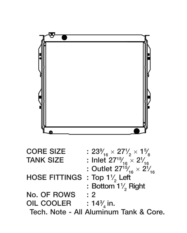CSF 7030 Radiator for 99-06 Toyota Tundra