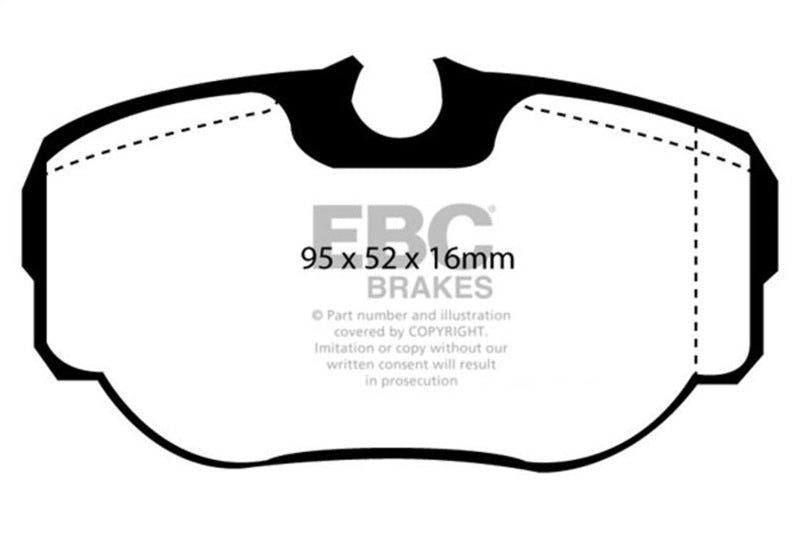 EBC 1999-2003 Land Rover Discovery (Series 2) 4.0 Greenstuff Rear Brake Pads DP61038