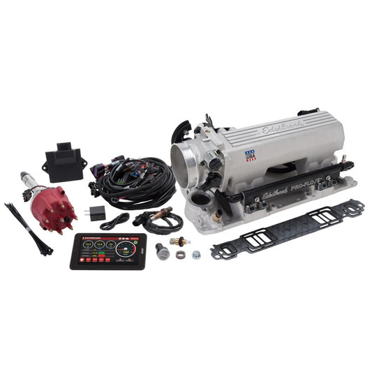 Edelbrock 35790 Pro Flo 4 XT EFI System Sequential Port SBC 1986 & Earlier 550 Max HP 29lb/hr Satin