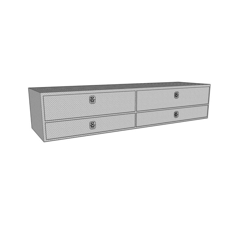 Westin 80-TB400-96D-BD Brute High Capacity 96in Stake Bed Contractor TopSider Aluminum