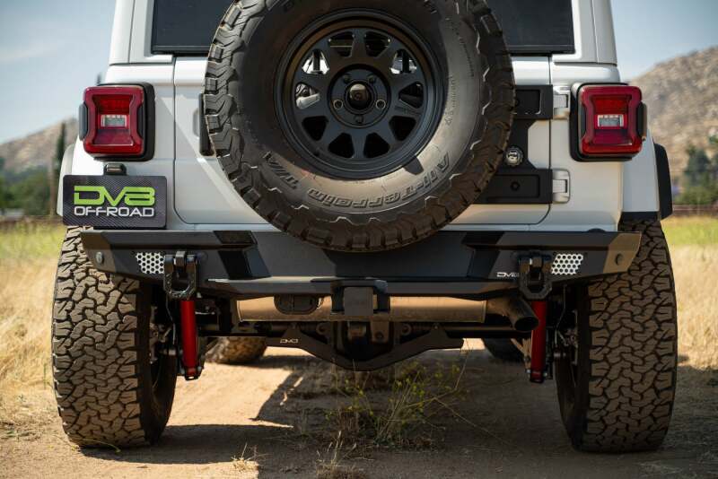 DV8 Offroad 2018 Jeep Wrangler JL MTO Series Rear Bumper w/ Optional Tire Carrier - #RBJL-13
