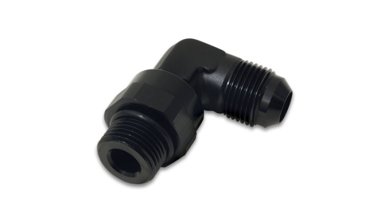 Vibrant -6AN Male Flare to Male -8AN ORB Swivel 90 Degree Adapter Fitting