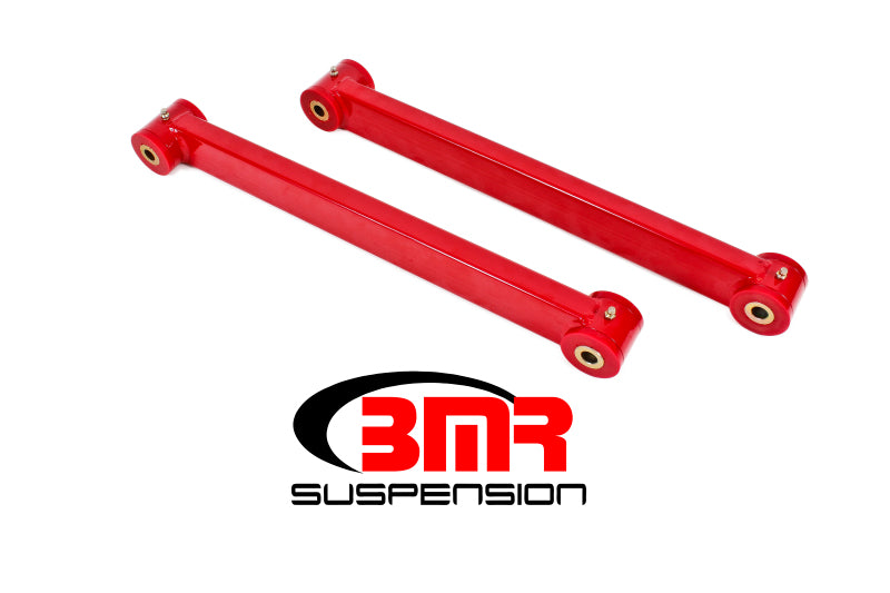 BMR 05-14 S197 Mustang Non-Adj. Boxed Lower Control Arms (Polyurethane) (1x2in Tubing) - Red