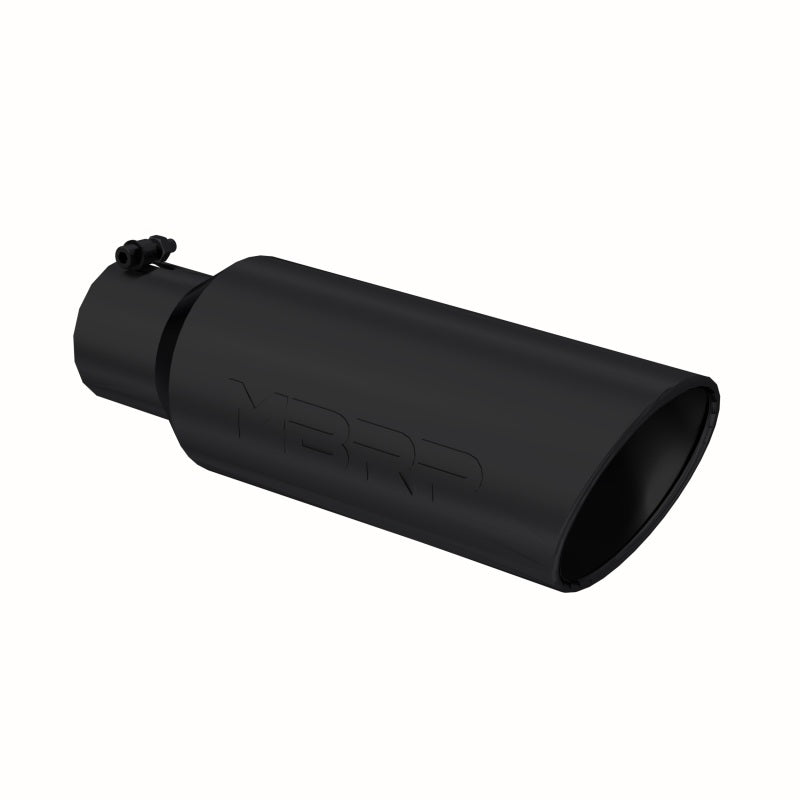 MBRP T5130BLK Black Finish 4in Inlet 18in Length 6in Outer Diameter Rolled End E...