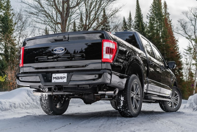 MBRP F-150/3in Cat Back 2.5in Dual Split Exit T409 Exhaust