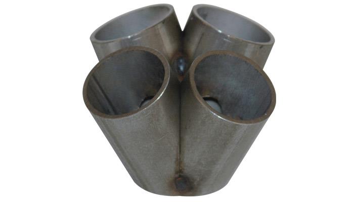 Vibrant 4 into 1 SS Turbo Manifold Collector for T3 T3/T4 in Flange 48mm Pipe
