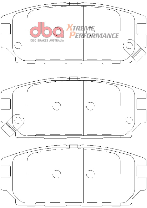 DBA 1994 Eagle Talon TSi (1st Gen) AWD XP Performance Rear Brake Pads