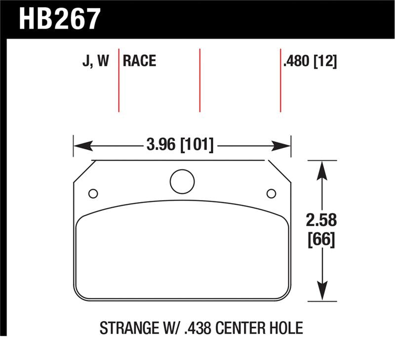 Hawk Performance HB267J.480 DR-97 Motorsport Brake Pads