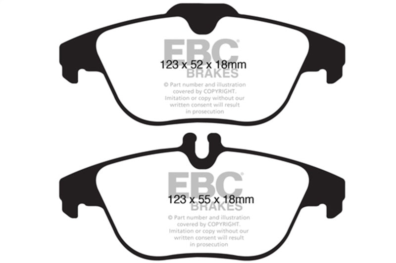 EBC 12-14 Mercedes-Benz C250 (W204) 1.8 Turbo Redstuff Rear Brake Pads DP31990C
