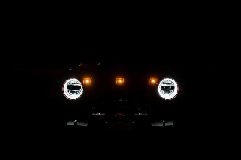 DV8 Offroad 2018+ Jeep JL Grill Amber Marker Lights - #GRJL-02