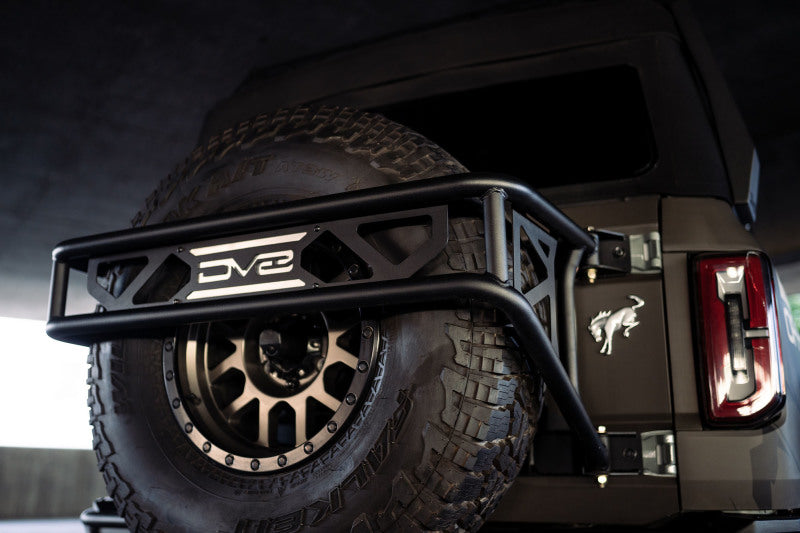 DV8 Offroad 21-23 Ford Bronco Spare Tire Guard & Accessory Mount - #TCBR-01