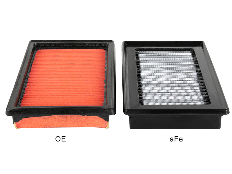aFe Power Magnum FLOW OE Replacement Air Filter w/Pro DRY S Media (Pair) for Infiniti Q50 V6-3.5L (V35) 14-18/14-15 V6-3.7L (V37) #31-10273-MA