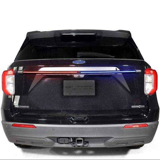 Putco for 48In Red / Blue with 64 Strobe Patterns & White Over-Ride Light Bars E-Blades