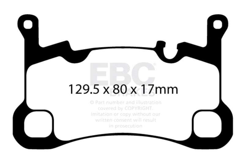 EBC 2018+ Porsche Cayenne (3rd Gen) 3.0L Turbo Bluestuff Rear Brake Pads DP52380NDX