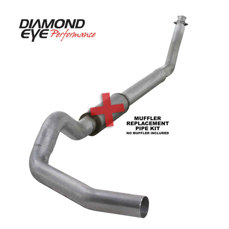 Diamond Eye K5216A-RP 5in Turbo-Back Exhaust Muffler Replacement Pipe - 1994-2002 Dodge Ram 2500/3500 | Aluminized