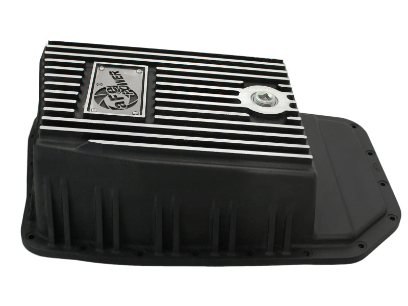 aFe Power Transmission Pan Black Machined 09-14 Ford 6R80 F-150 Trucks - #46-70172