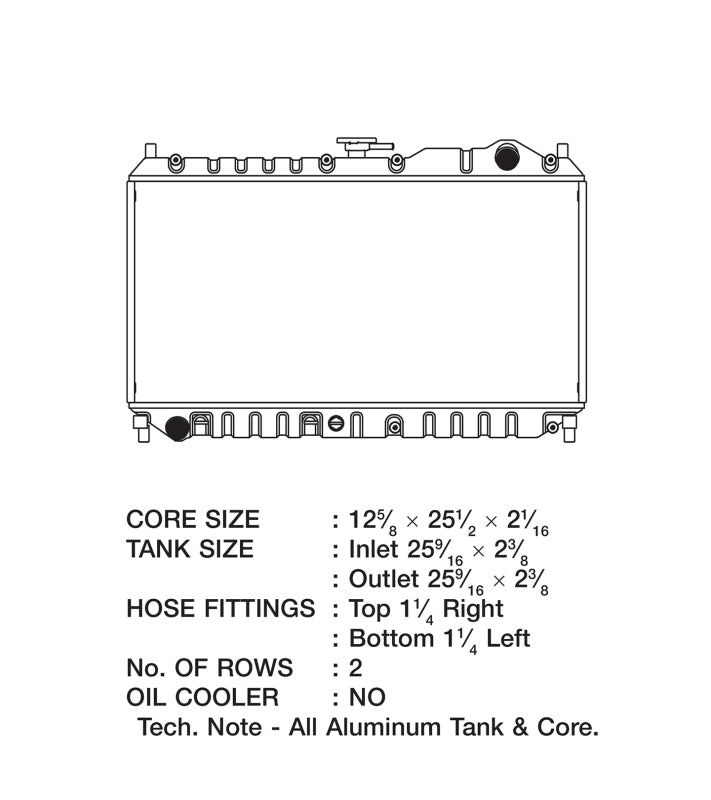 CSF 2863 Radiator for 98-05 Mazda Miata