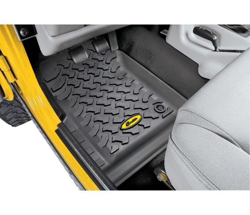 Bestop 97-06 Jeep Wrangler TJ Front Floor Mats (Black)