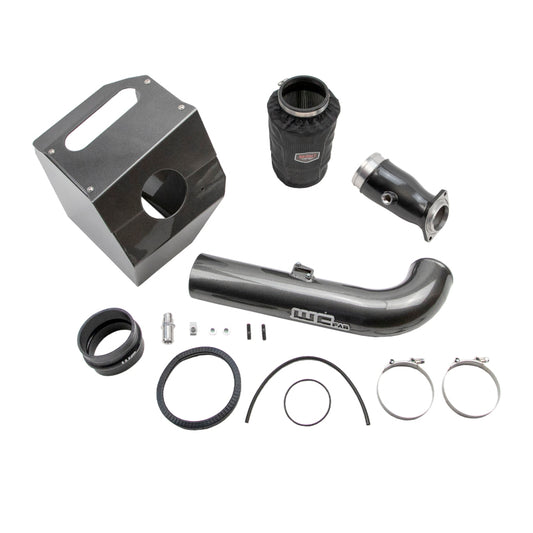 Wehrli Custom Fabrication WCF100360-GB 4in Intake Kit Stage 2 Gloss Black for 2017-2019 Chevrolet Silverado / GMC Sierra 2500 HD / 3500 HD 6.6L L5P Duramax