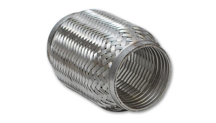 Vibrant SS Turbo FLEX Coupling with Interlock Liner 2.5in inlet/outlet x 8in