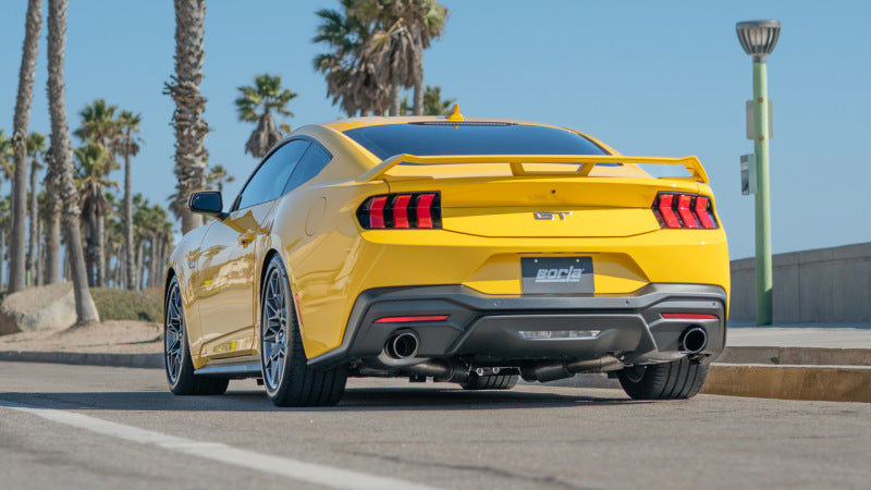 Borla 140961BC Cat-Back Exhaust System ATAK with Black Chrome Tips for 2024-2026 Ford Mustang GT (5.0L V8, without Active Exhaust)