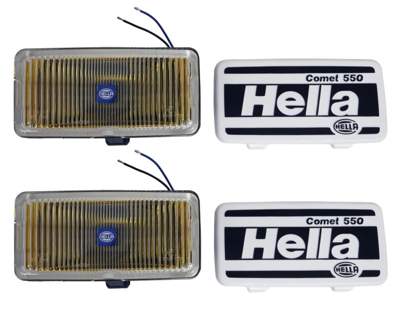 HELLA 005700681 550 Series 55W 12V H3 Fog Lamp Kit - Amber