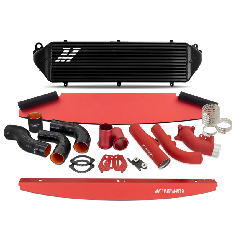 Mishimoto 2023+ Toyota GR Corolla Intercooler & Pipe Kit - Black Cooler - Red Pipes - #MMINT-GRC-23KBKRD