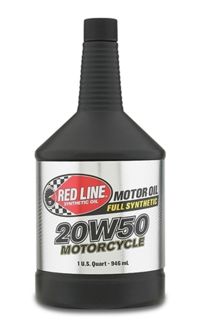 Red Line 42504 20W50 Motorcycle Oil - Quart (12 Pack)