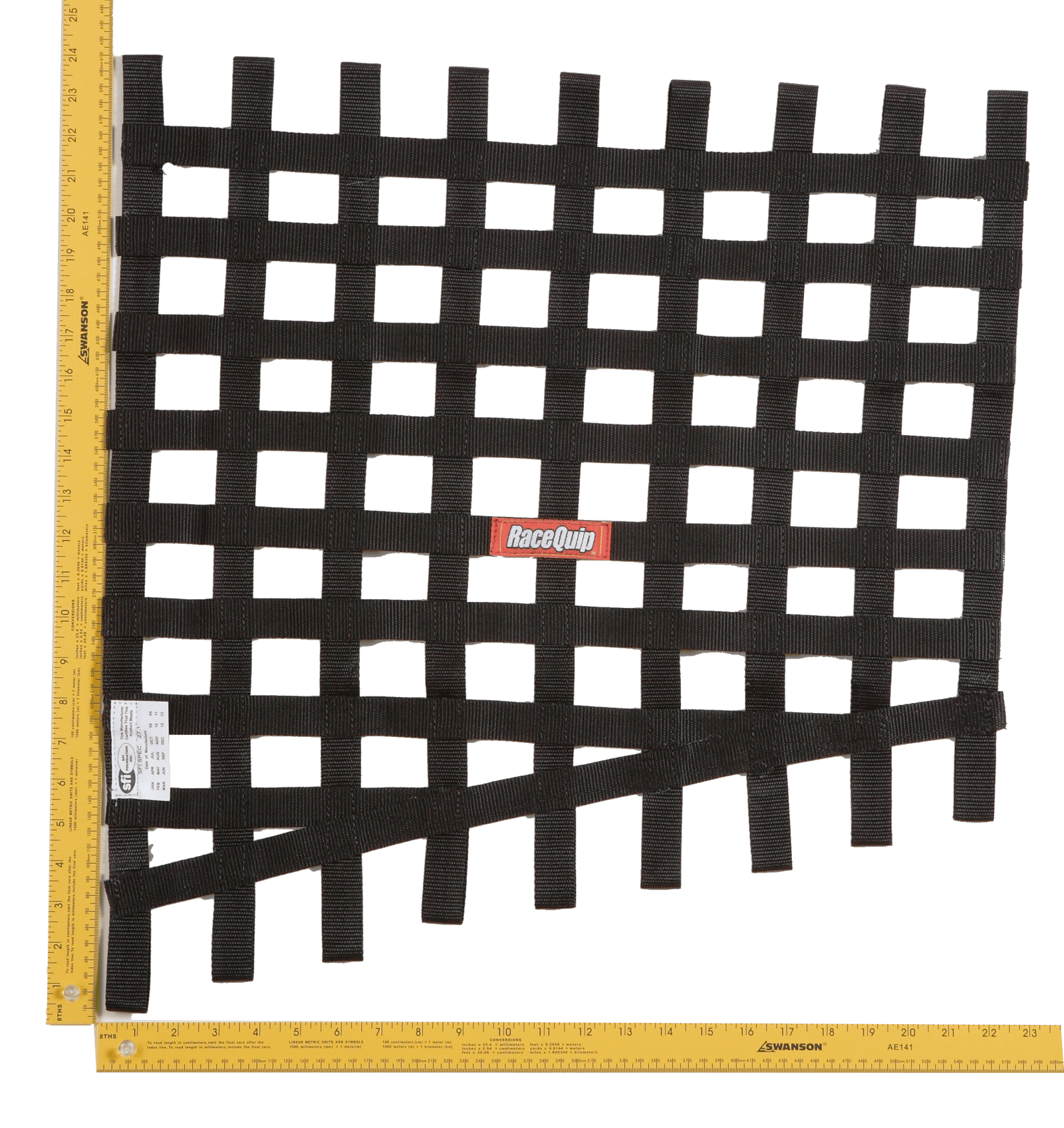 RaceQuip 729005 Black Drag 24 To 18 X 23 SFI Ribbon Net