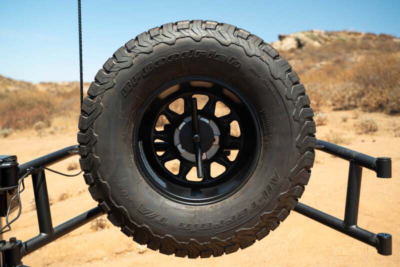 DV8 07-18 Jeep Wrangler JK Body Mounted Tire Carrier - #TCJK-14
