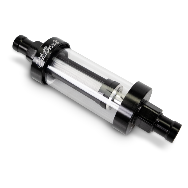 Edelbrock 8748 3/8 in i.d. Hose Clear View Fuel Filter