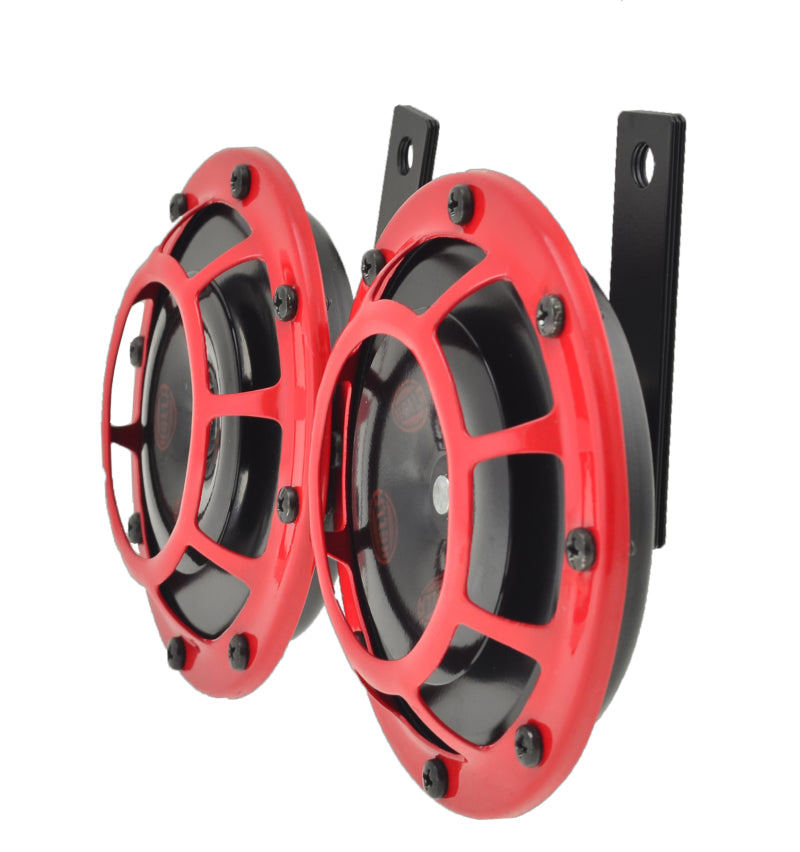 HELLA 003399801 Supertone Horn Kit 12V 300/500Hz Red