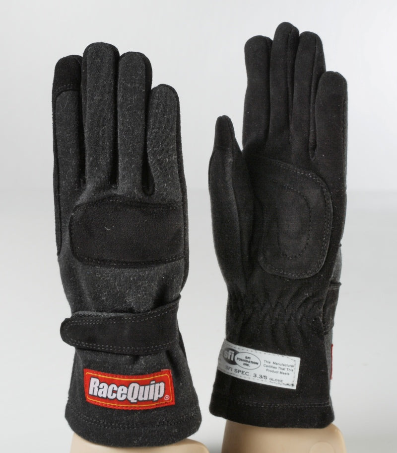 RaceQuip 355006 Black 2-Layer SFI-5 Glove - XL