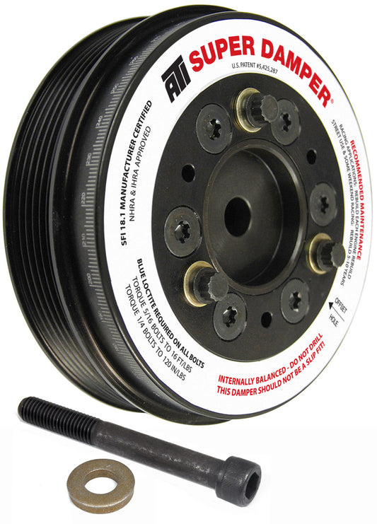 ATI Performance Products 917993 Super Damper Harmonic Balancer 5.74 in Aluminum 6 Groove 2% Overdrive for 2002-2006 MINI Cooper / Cooper S (1.6L)