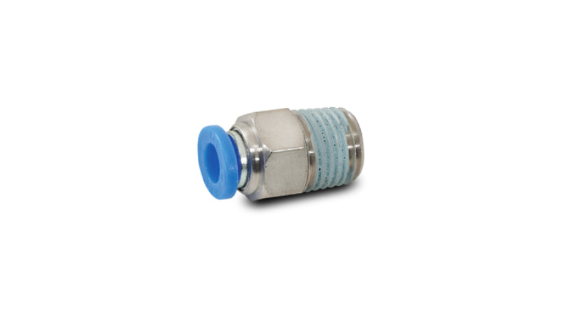 Vibrant Male Straight Fitting for 1/4in OD Tubing (1/16in NPT Thread)