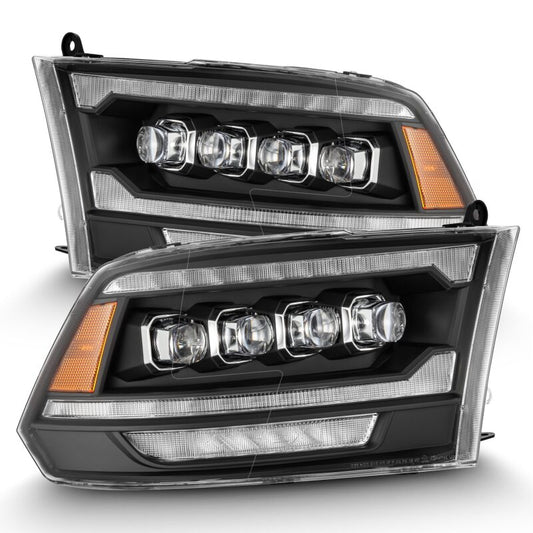 AlphaRex 880555 09-18 Dodge Ram 2500 NOVA LED Projector Headlights Plank Style Design Black w/ Activation Light