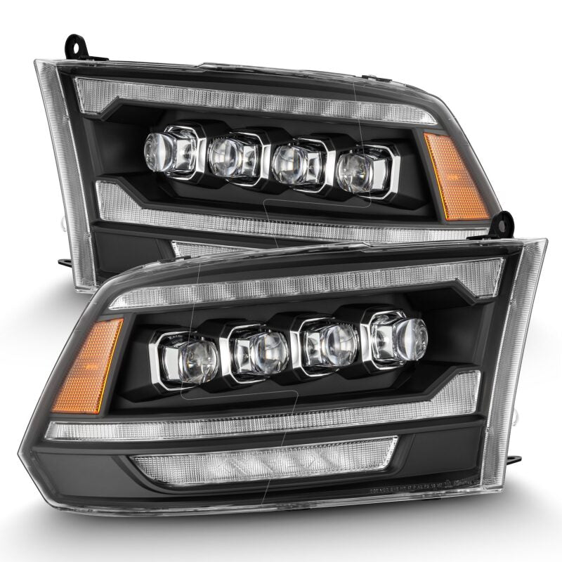 AlphaRex 880556 09-18 Ram 2500 NOVA LED Projector Headlights Plank Style Chrome w/Activation Light/Sequential Signal/DRL