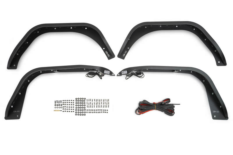 DV8 Offroad 18-23 Jeep Wrangler JL Slim Fender Flares - #FDJL-07