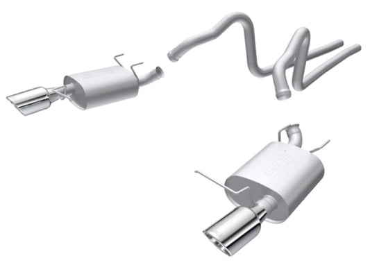 Borla 140375 2011 Ford Mustang 3.7L 6cyl 6spd RWD SS S-Type Catback Exhaust - #140375
