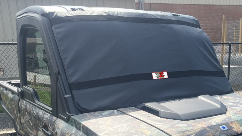 Seizmik 25+ CF Moto U10 PRO Highland Windshield Protector - Black 66-10128