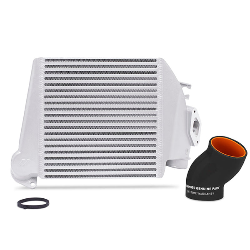 Mishimoto 08-14 Subaru WRX Top-Mount Intercooler Kit - Powder Coated Silver & Black Hoses - #MMTMIC-WRX-08SLBK
