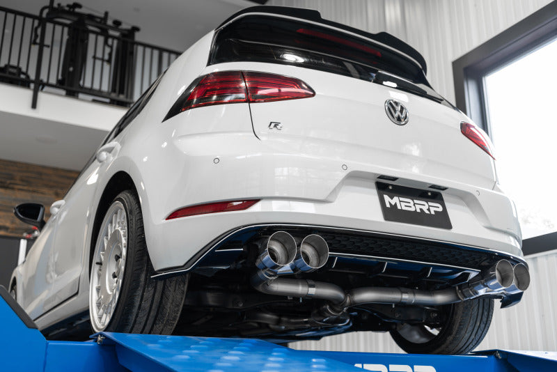 MBRP Golf R 3in Cat Back Single Exit Exhaust Pro Series w/ Non-Valved