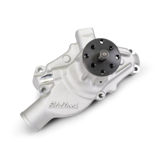 Edelbrock 88100 Water Pump for Small-Block Chevrolet in Satin Finish (Short)