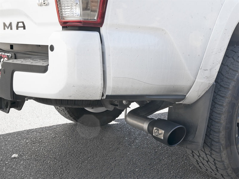 aFe MACH Force-Xp 2-1/2in 304 SS Cat-Back Exhaust w/Black Tips 2016+ Toyota Tacoma L4-2.7L / V6-3.5L - #49-46042-B