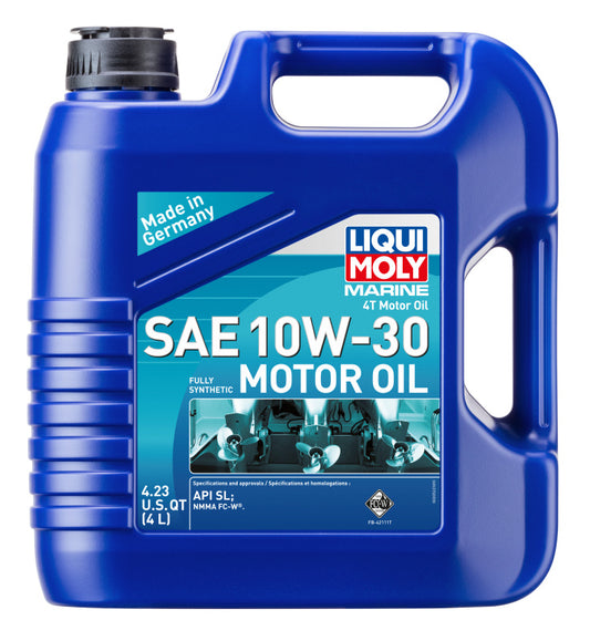 LIQUI MOLY 4L Marine 4T Motor Oil SAE 10W-30 (20522) - Pack of 4