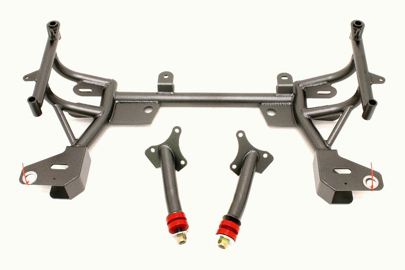 BMR 1993-2002 F-Body K-Member with Turbo SBC/BBC Motor Mounts and STD. Rack Mounts - Black Hammertone