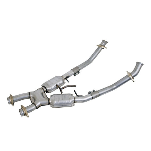 BBK Performance 1663 High Flow X-Pipe with Catalytic Converters (2-1/2 in) for 1994-1995 Ford Mustang 5.0L